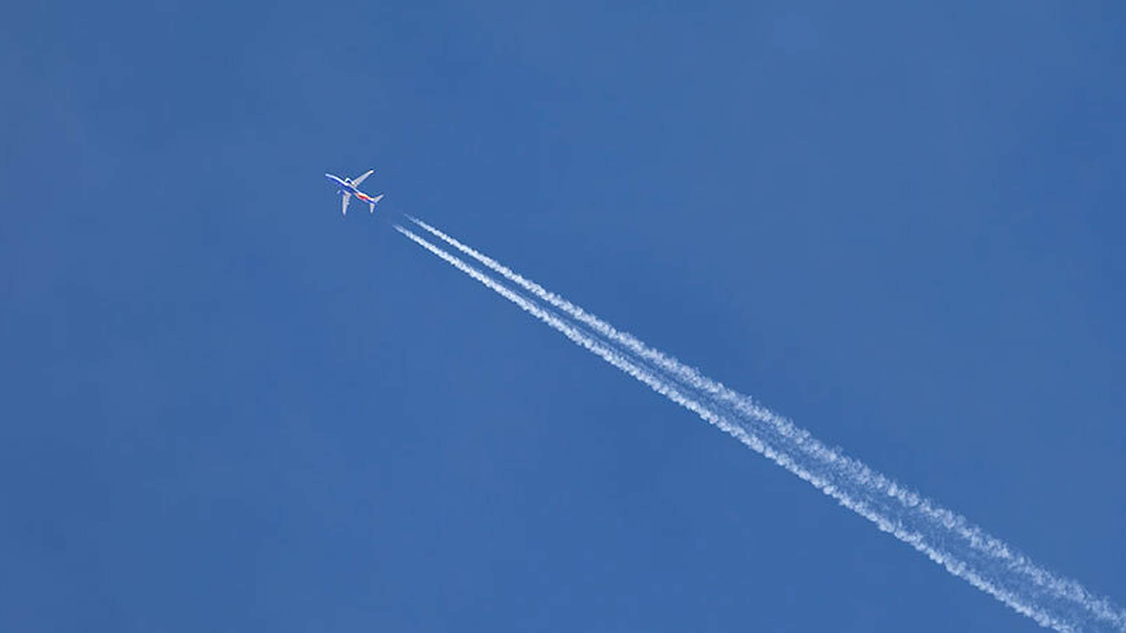 plane in the sky