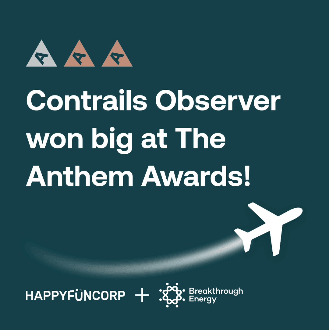 Contrails Observer won big at The Anthem Awards