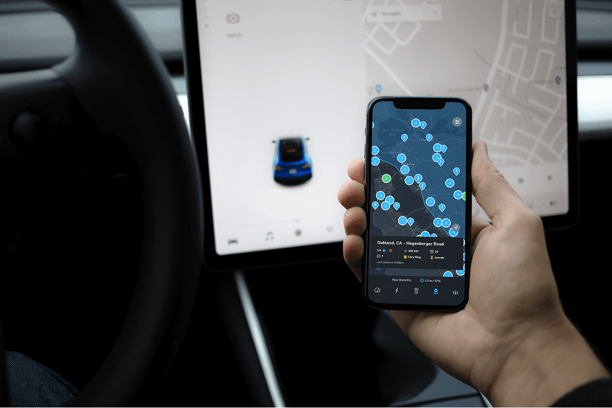 Ev charging app user interface