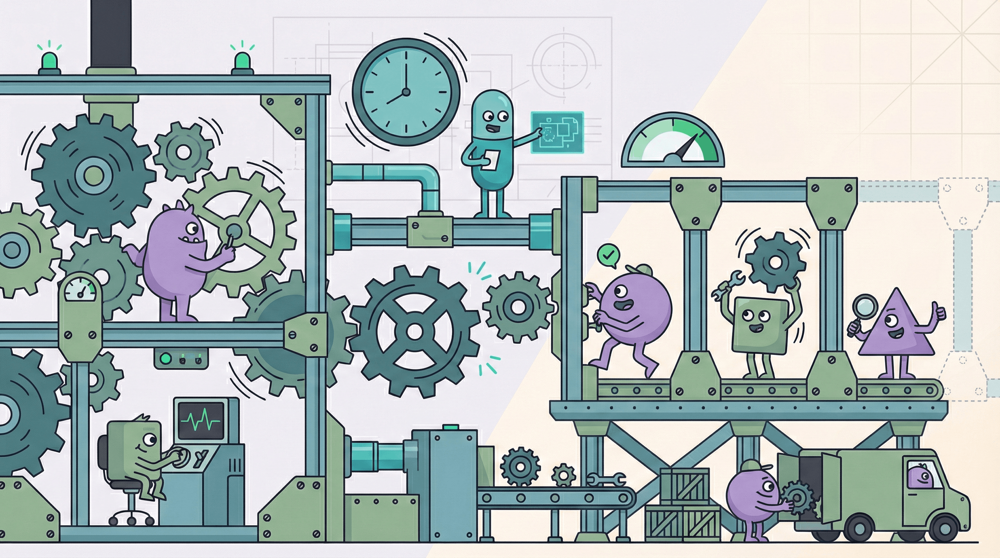 HappyFunCorp illustration building a team