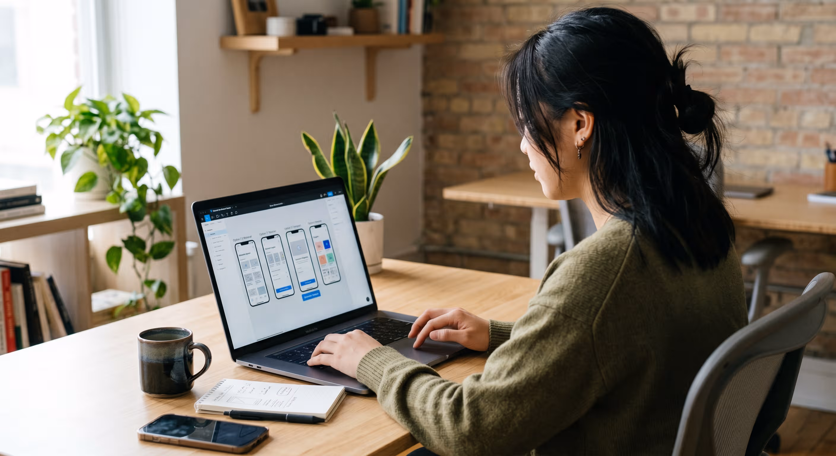 Women working on a computer